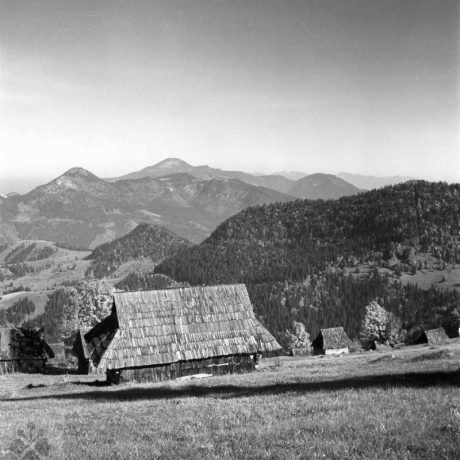 Senníky. Zborov nad Bystricou. Foto A. Pranda, 60. roky 20. storočia. Prevzaté z Slavkovský, P.: Agrárna kultúra Slovenska – premeny v čase. Bratislava 2002.