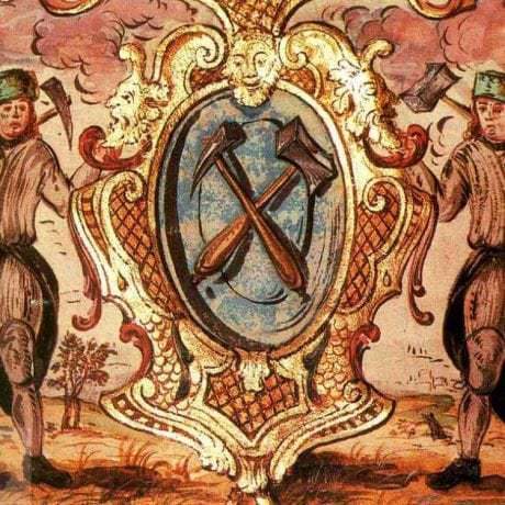 Bratislavskí kopáči studní na maľbe v cechovej knihe cinárov z rokov 1643–1710. Kopáči pracovali, podobnými postupmi ako baníci, na opevňovacích prácach. Prevzaté z Kovačevičová, S.: Človek tvorca. Bratislava 1987, 53.